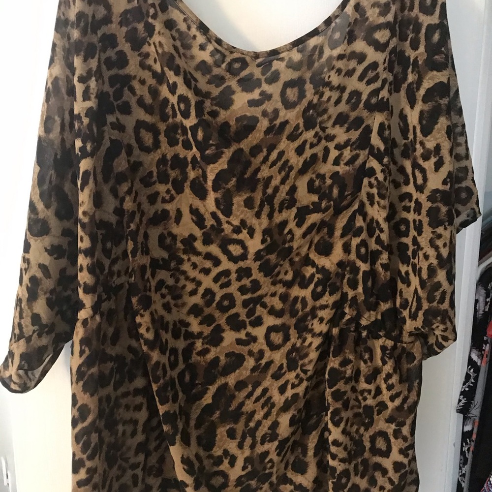 Leopard print blouse